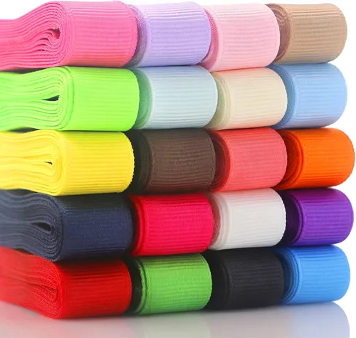 Vista 6 de QingHan Cinta de grogrén de 3/8 pulgadas para regalos, envoltura, manualidades, boutique, cinta de tela, 160 yardas (80 x 2 yardas)