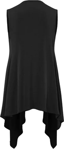 Vista 2 de LL - Chaleco ligero para mujer, abierto en el frente, de punto Fabricado en EE. UU.