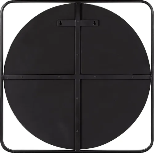 Vista 5 de Kate and Laurel Nobles Radius - Espejo esquinero enmarcado, 24x24, negro