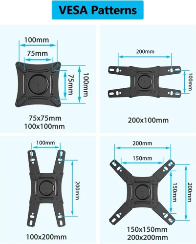 Vista 7 de FORGING MOUNT Soporte de pared vertical para TV RV con cerradura con horizontal a vertical para televisores y monitores de 13 a 43 pulgadas, soporte