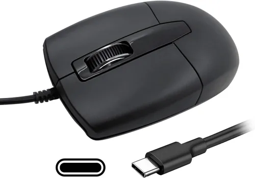 Vista 8 de Ratón Bluetooth recargable para MacBook, 6 botones, cómodo de sostener, modo cuádruple (BT1/BT2/USB/TypeC), clics silenciosos, portátil para viajes