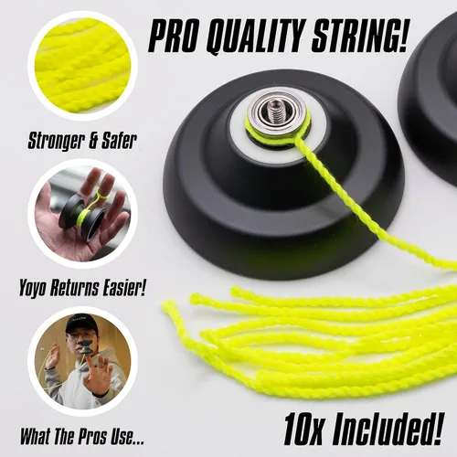 Vista 5 de Crosshair Fingerspin Yoyo – Un yoyo profesional convertible sensible y sin respuesta Fácil de usar para principiantes y profesionales Un yoyo