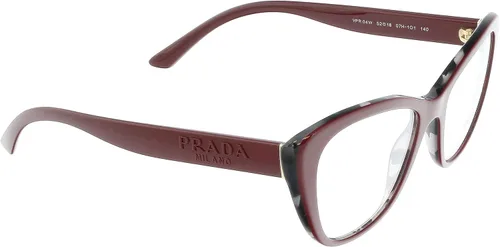 Vista 3 de Prada PR 04WV - Gafas graduadas para mujer, color burdeosgris Havana 52, BurdeosHabana Gris