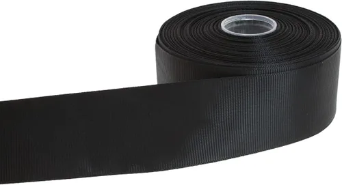 Vista 58 de Cinta de grogrén sólido de 25 yardas cada rollo, borde tejido 100% poliéster (1 pulgada, beige)
