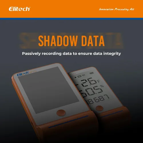 Vista 4 de Elitech ISO 17025 Certificado GSP-6 Bluetooth Data Logger Temperatura Humedad 100000 Readings, Shadow Data, Max Min Record, Auto PDF/CSV