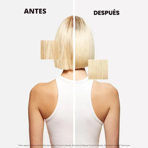 Vista 7 de Champú Kerastase Resistance Force Architecte - Champú Reconstructivo y Reparador Para Cabello Débil y Dañado, Formulado Con Complejo Pro-Keratine