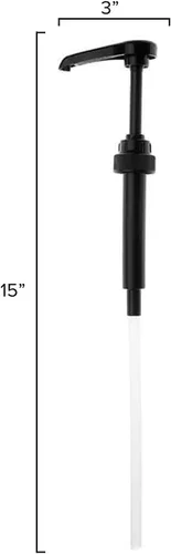 Vista 2 de Torani y DaVinci - Bombas para expendedores de líquido, de color negro, se adapta a botellas de 25.4 onzas líquidas (paquete de 2)