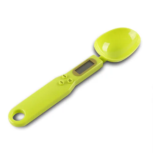 Vista 10 de Báscula electrónica de cuchara de alimentos de 17.64 oz/0.00 oz con peso para gramos y onzas, báscula digital de cocina con mango y boquilla