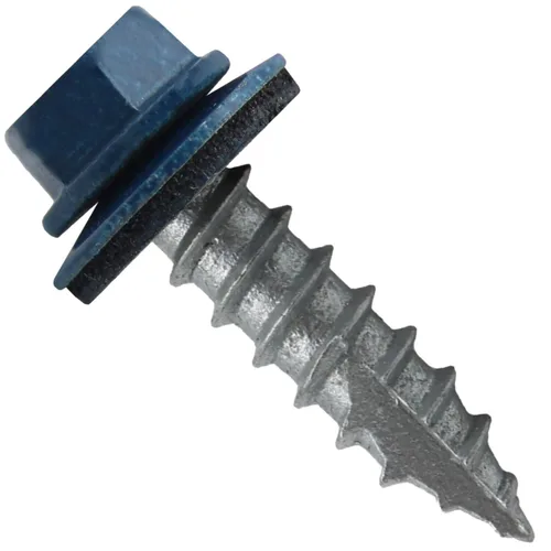 Vista 13 de HERR #14 CHARCOAL Tornillo de techo de chapa metálica de cabeza hexagonal: 250 tornillos x 1