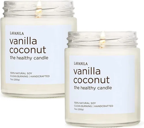 Vista 14 de Lavanila Vela de soja natural perfumada de vainilla pura (paquete de 1) – Hecho a mano, combustión limpia de 50 horas de tiempo de combustión, 7