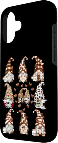 Vista 2 de Novelty Coffee Graphic For Women And Men Funny Gnome Case for iPhone 16