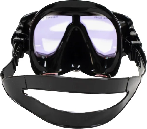 Vista 7 de Scuba Choice Silicone Dive Mask – Dual Tempered Glass Lenses with Mirror Coating, Adjustable Black Skirt & Strap, Snorkeling Diving Mask, Fits Most