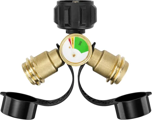 Vista 10 de Indicador de Nivel de Medidor de Tanque de Propano para Tanques de 5-20 Libras, Universal para Autocaravana, Parrilla de Gas, Estufa de Camping