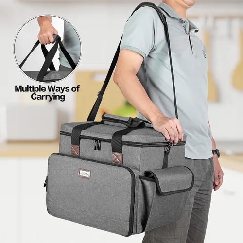 Vista 7 de CURMIO Bolsa de transporte compatible con máquina de cóctel profesional Bartesian Para máquina de coctelera premium, profesional, dúo, aislada