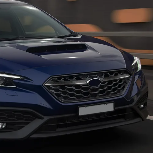 Vista 6 de AIRSPEED Para Subaru WRX 2022-2023 Cubierta de tira de rejilla delantera para rejilla exterior del automóvil, moldura de fibra de carbono dura