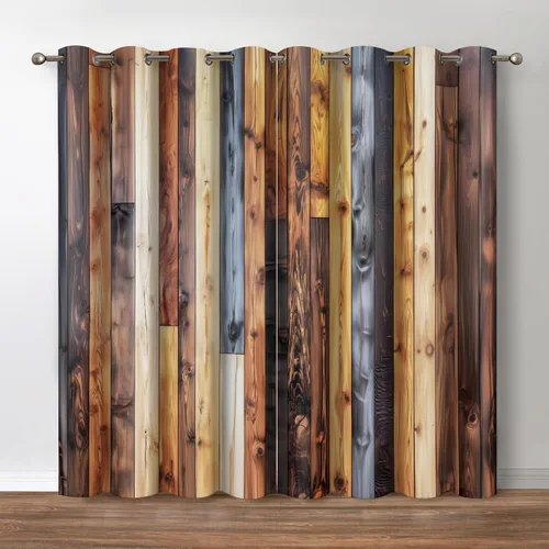 Vista 17 de Jekeno Cortinas blancas y negras para ventana, diseño moderno de ladrillo abstracto en 3D, cubos futuristas, geométricos, cuadros, bolsillo