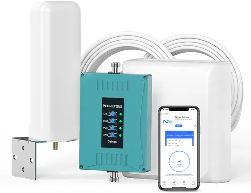 Vista 10 de Amplificador de señal de teléfono celular para Verizon y AT&T Hasta 4,500 pies cuadrados Mejora la señal 4G LTE 5G en la banda 12/13/17