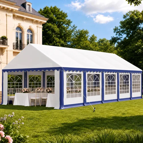 Vista 11 de PHI VILLA Carpa para Fiestas de Servicio Pesado de 20'x16' para Exteriores, Gran Toldo Comercial, Refugio para Eventos de Boda con Paredes Laterales