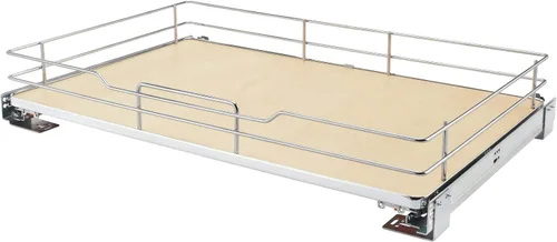 Vista 9 de Rev-A-Shelf Estante organizador extraíble de superficie sólida con cierre suave Gris