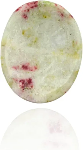 Vista 23 de GEMSCITE Piedras antiestrés del pulgar metafísicas con gemas preciosas para sanación con cristales Reiki, para hombres y mujeres, regalo Feng Shui