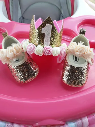 Vista 2 de KIDSUN Zapatos Mary Jane con suela de goma antideslizante, zapatos de ballet, vestido de princesa, zapatos de boda, zapatos de cuna para recién