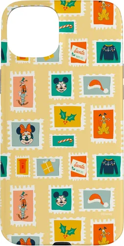 Vista 9 de iPhone 16 Disney Mickey & Minnie Mouse Holiday Christmas Santa Stamps Case