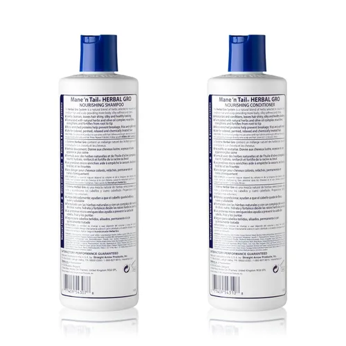 Vista 2 de Mane 'n Tail Herbal Gro Champú y acondicionador aceite de oliva complejo