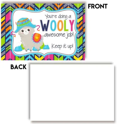 Vista 3 de AmandaCreation - Tarjetas en blanco con temática de animales para estudiantes de profesores, tarjetas de notas de relleno de 4 x 6 pulgadas