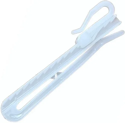 Vista 6 de TENBOR 30 ganchos de plástico de profundidad ajustable para cortinas de ventana, puerta y ducha (3.346 in)
