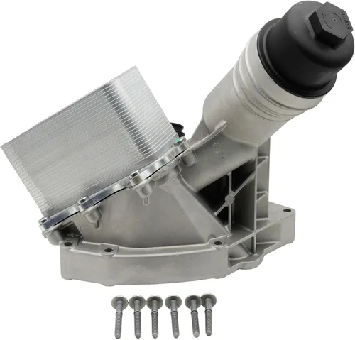 Vista 6 de NOVAPARTS 11428583895 Carcasa de filtro de aceite de aluminio para 2016-2021 BMW 340i 440i 540d 540i 640i 740i M240i xDrive X3 X4 3.0L Conjunto