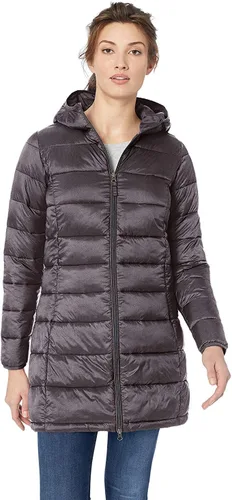 Vista 88 de Amazon Essentials - Abrigo acolchado, ligero y resistente al agua con capucha para mujer, disponible en talla extragrande