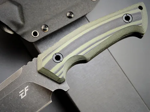 Vista 5 de Eafengrow EF134 Cuchillo de hoja fija, hoja de acero DC53,Cuchillos fijos EDC con mango G10 para trabajar y acampar