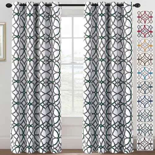 Vista 36 de H.VERSAILTEX Cortinas opacas de 63 pulgadas de largo, juego de 2 paneles de cortinas térmicas y cortinas para tratamiento de ventana, reducción