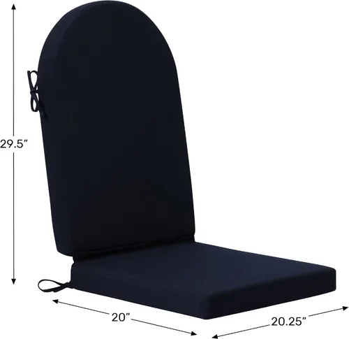 Vista 9 de WestinTrends Adirondack - Cojín para silla mecedora, resistente a la intemperie, con respaldo alto, color beige