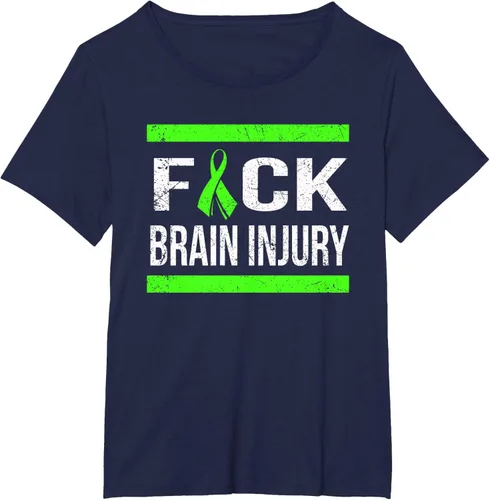 Vista 22 de Apoyo Daño cerebral Concienciación T Shirt, mujer L, Asphalt Negro