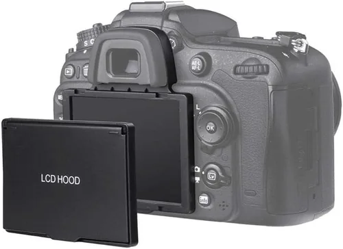 Vista 2 de LCD up Hood Sun Shade Pantalla Cubierta protectora plegable Cámara Monitor Protector para D7100/D7200 DSLR Cámara