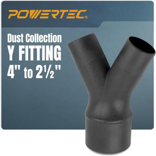 Vista 10 de POWERTEC 70133-P2 - Puerta de explosión de 2-1/2 pulgadas para colector de polvo, accesorios de recolección de polvo, paquete de 2