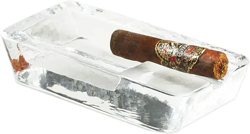 Vista 8 de The Buybox Cenicero grande para cigarrillos al aire libre, vidrio pesado grande para patio/exteriores/ceniceros de cenizas de cigarros grande
