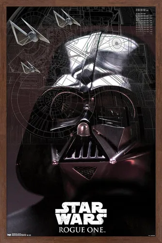 Vista 16 de Trends International Star Wars: Rogue One - Póster de pared de Lord Sith, 14.725 x 22.375 pulgadas, versión enmarcada de madera de granero