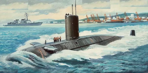 Vista 2 de Mikro Mir 350-044 - 1/350 - HMS Conqueror. Escala Kit de maquetas de plástico