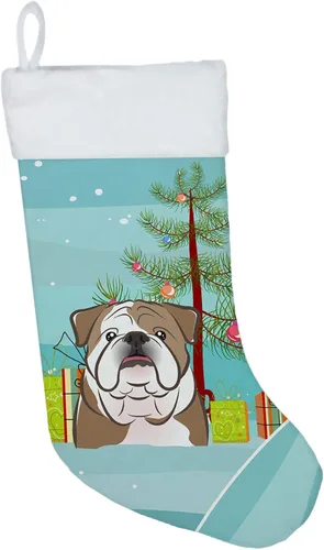 Vista 42 de Caroline's Treasures BB1590CS Árbol de Navidad y Alaskan Malamute Calcetines de Navidad para colgar en la chimenea, decoración de fiesta de Navidad