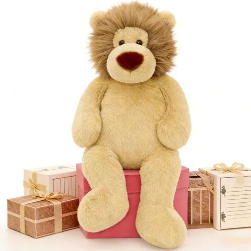 Vista 9 de Tezituor Peluche de Gato Gigante de 39.5 Pulgadas, Juguete de Peluche de Gato de 3.2 Libras con Patas Largas, Almohada Corporal Grande de Gatito
