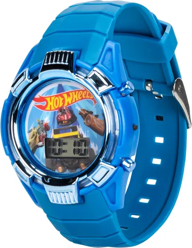 Vista 7 de Hot Wheels - Reloj para niños, pantalla LCD iluminada, correa cómoda ajustable, lata coleccionable, perfecto para niños y niñas