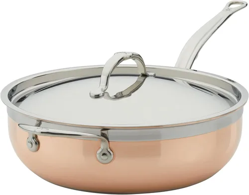 Vista 12 de Hestan - Colección CopperBond - Cacerola de cobre 100% puro, compatible con cocina de inducción, 1.5 cuartos