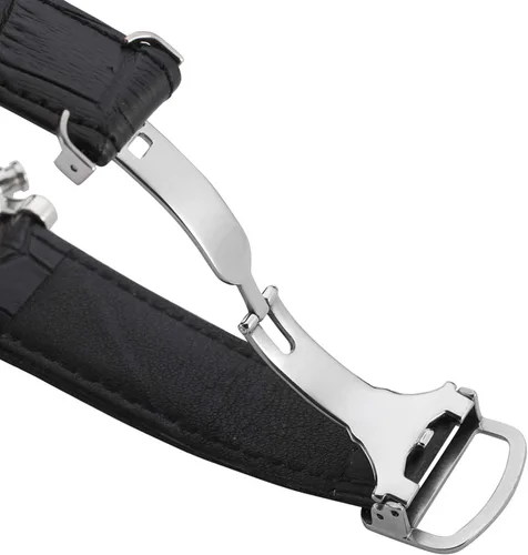 Vista 2 de FORSINING Reloj de pulsera automático de acero inoxidable con correa de cuero FSG9407M3S2, Moderno