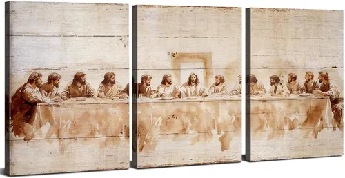 Vista 22 de AIYISU 3 piezas de arte de pared de cocina con copas de vino para decoración de pared del comedor Cuadros de copas de vino en teja, gris y oro