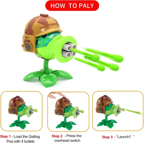 Vista 4 de ZESTAR Plantas y Zombies Juguetes Figuras vs Peashooter Recuerdos de Fiesta Decoraciones de Cumpleaños Suministros Peluches Set Serie 2 Juegos PVZ