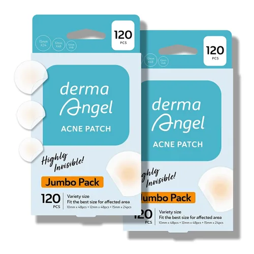 Vista 10 de DERMA ANGEL Parches grandes para espinillas para nariz, mentón y frente, poros de brotes y tratamiento de manchas, parches para acné hidrocoloide