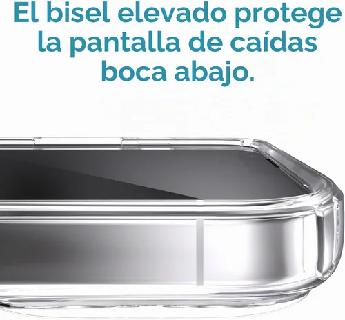 Vista 7 de Speck Funda MagSafe para iPhone 13 Pro, protección contra caídas y cámara, funda transparente para teléfono, compatible con carga inalámbrica