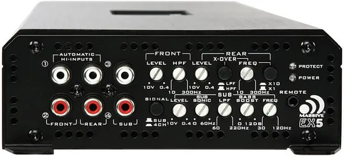 Vista 2 de Massive Audio Amplificador híbrido Nano Edge EX5 de 5 canales 1360W RMS de rango completo